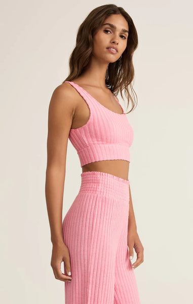Zoe Silky Rib Tank Bra