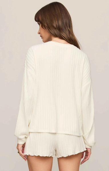 Daydream Silky Rib Long Sleeve Top