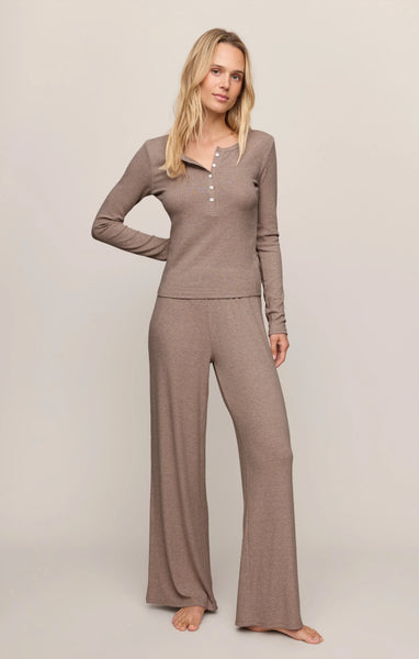 Just Right Rib Henley Top