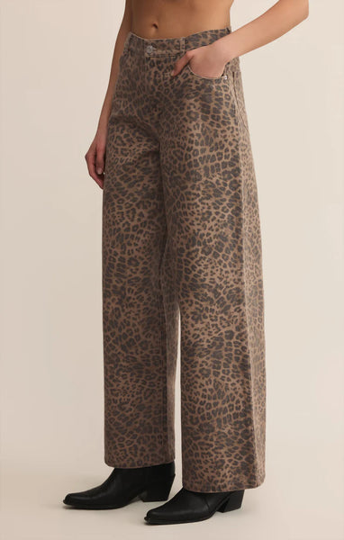 Marli Denim Leopard Pant