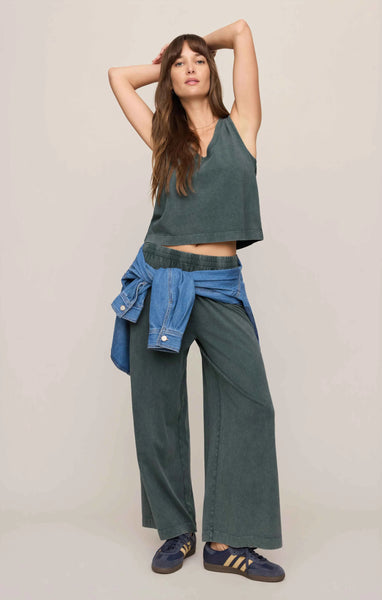SCOUT JERSEY CROP FLARE PANT