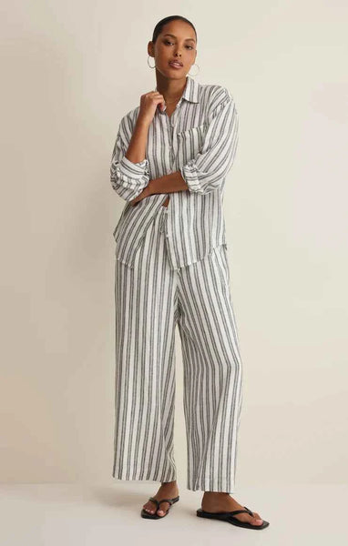 The Perfect Striped Linen Pant