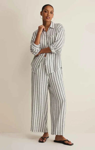 The Perfect Striped Linen Pant
