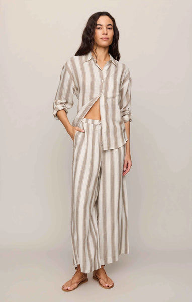 The Perfect Linen Striped Pant