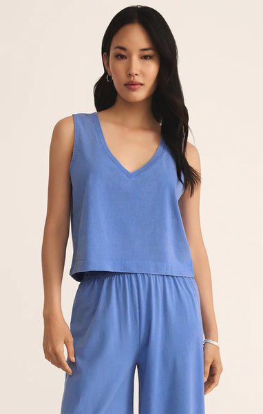 Sloane V-Neck Cotton Jersey Top
