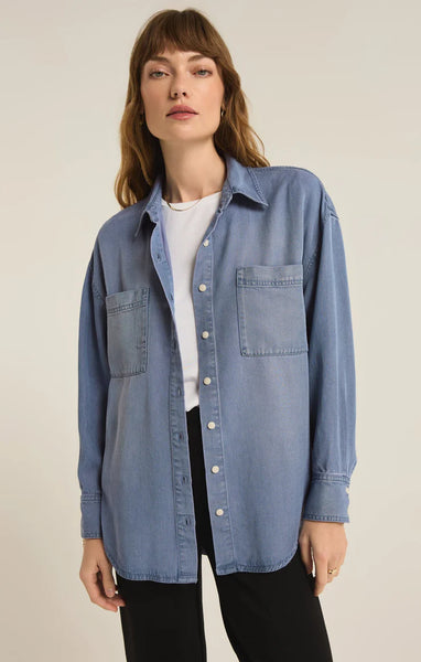 COLBIE CHAMBRAY TOP