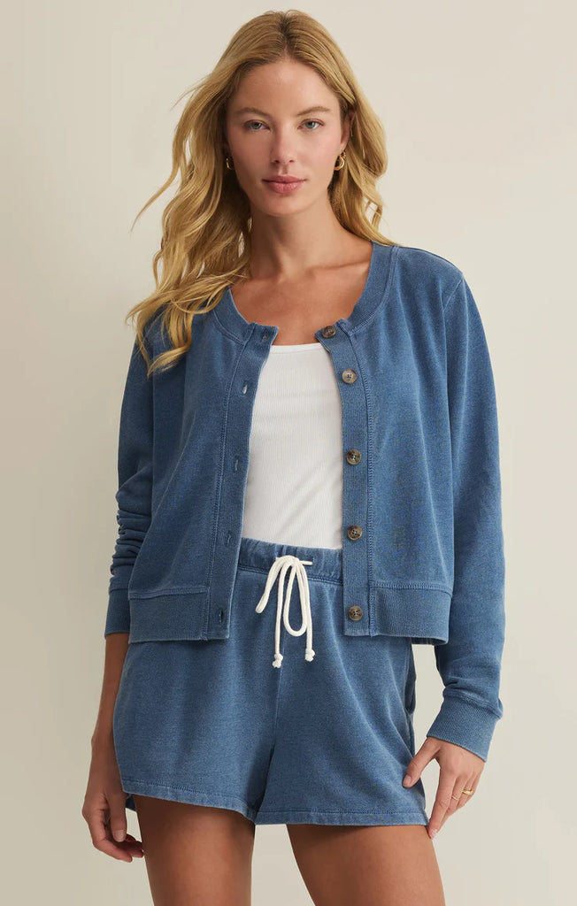 Daily Knit Denim Cardigan