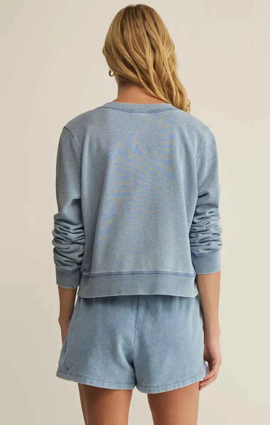 Daily Knit Denim Cardigan