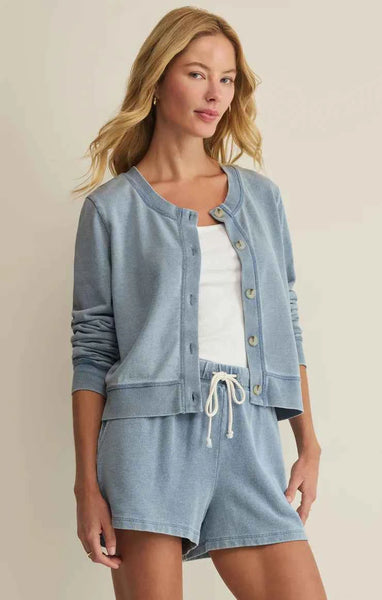 Daily Knit Denim Cardigan