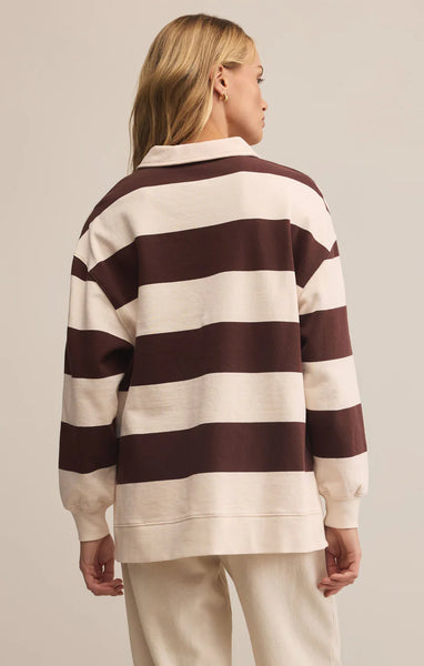 Rugby Brushed Fleece Henley