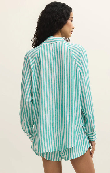 Perfect Linen Striped Top