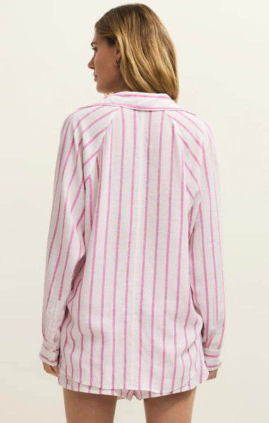 Perfect Linen Striped Top