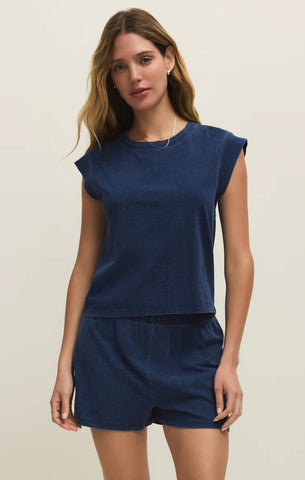 Camino Cotton Jersey Denim Tee