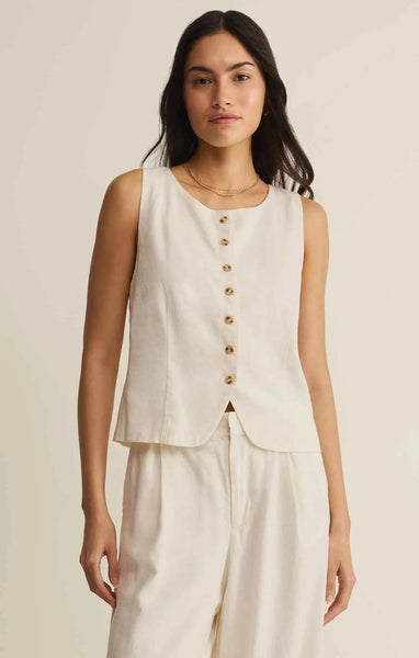 Roman Linen Vest