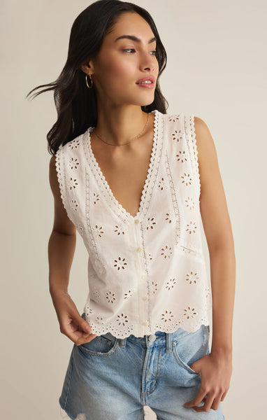 Darcy Eyelet Top