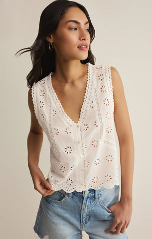 Darcy Eyelet Top