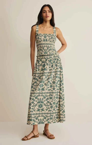 Leya Tera Paisley Smocked Top