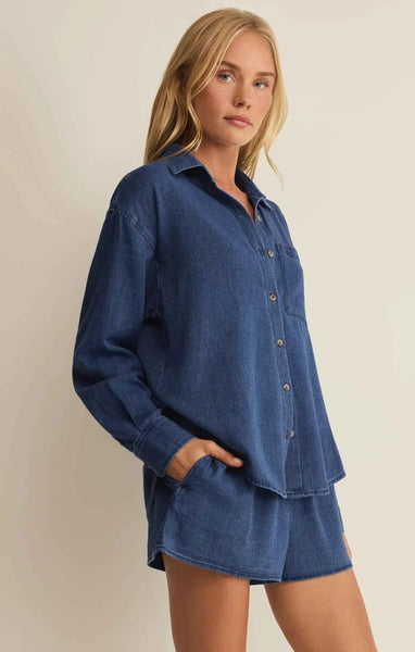 The Perfect Twill Button Up