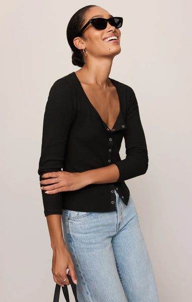 Albany Waffle Snap Front Top