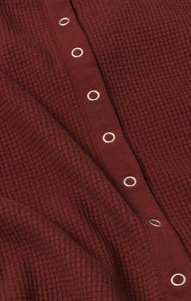 Albany Waffle Snap Front Top