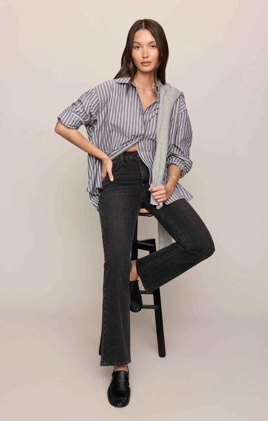 The Gallery Striped Button Up