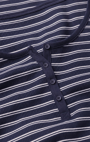 Andie Striped Henley Top