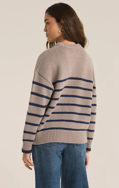 BOYFRIEND STRIPE SWEATER