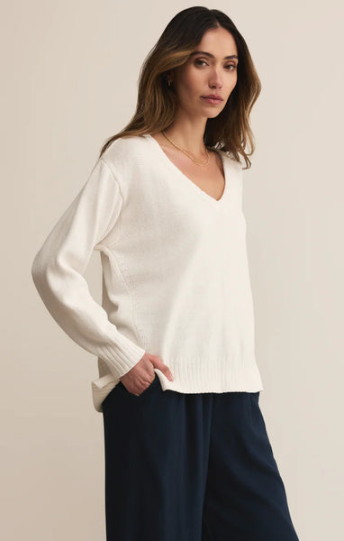All Around Cotton V-Neck Sweater