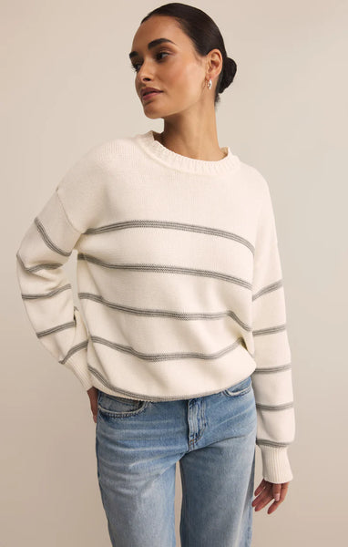 Boyfriend Striped Cotton Sweater