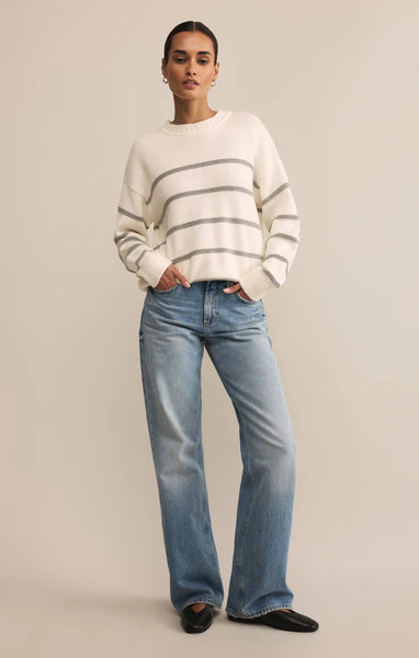 Boyfriend Striped Cotton Sweater