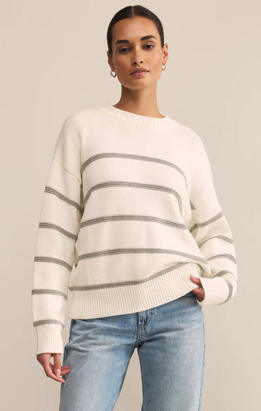 Boyfriend Striped Cotton Sweater