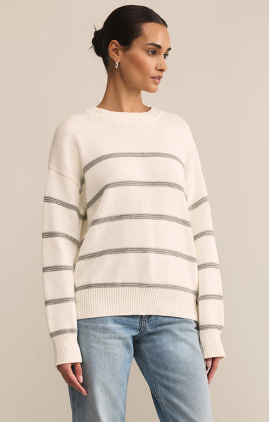Boyfriend Striped Cotton Sweater