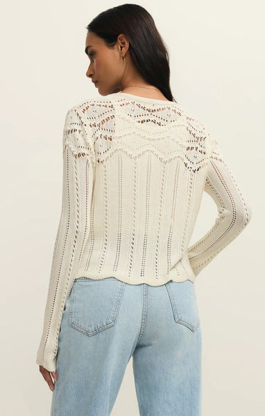 Alycia Crochet Sweater Top