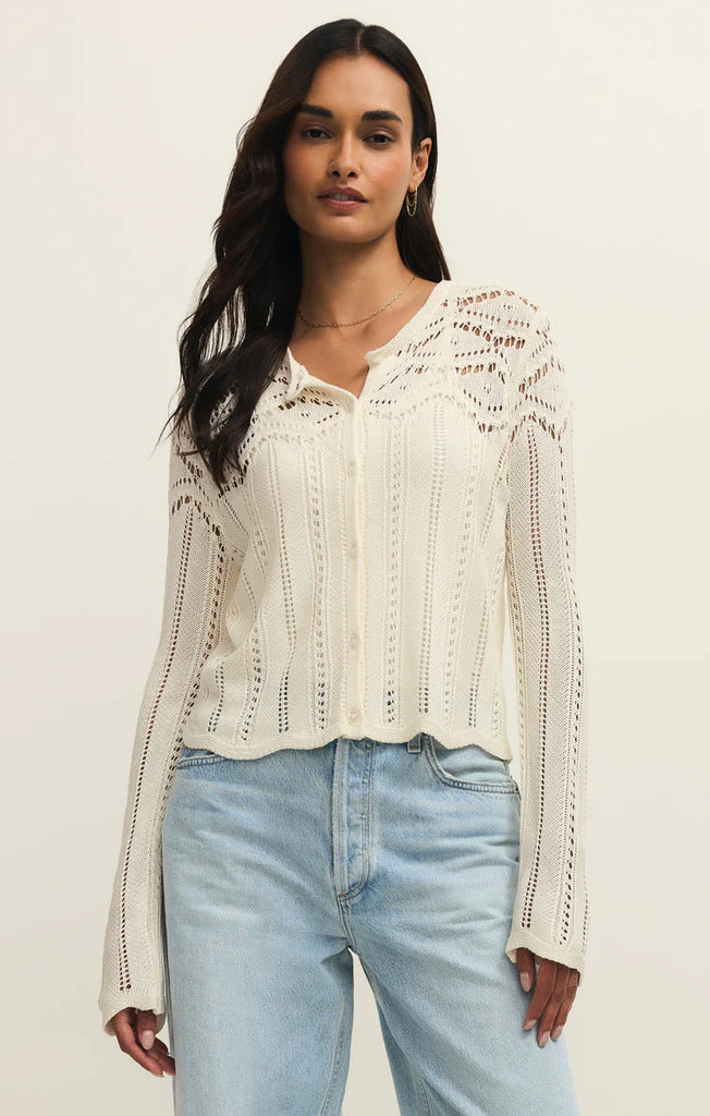 Alycia Crochet Sweater Top
