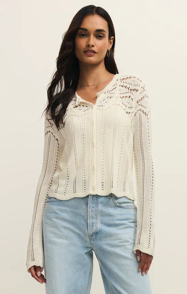 Alycia Crochet Sweater Top