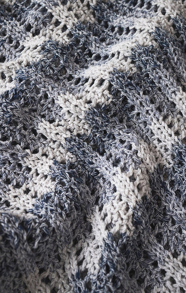 Ballast Crochet Stripe Sweater Top