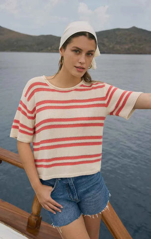 Prado Stripe Sweater Tee