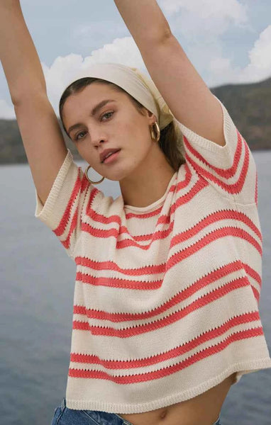 Prado Stripe Sweater Tee