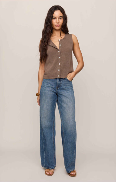 Syd Linen Knit Tank Vest