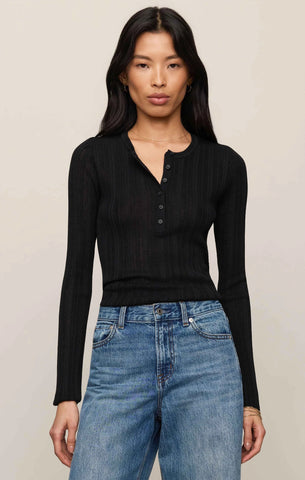 Rowena Fine Knit Henley