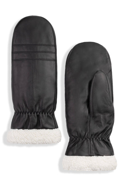 COLWOOD LEATHER MITTENS - Black