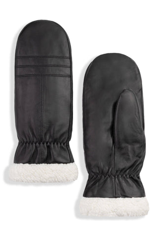 COLWOOD LEATHER MITTENS - Black