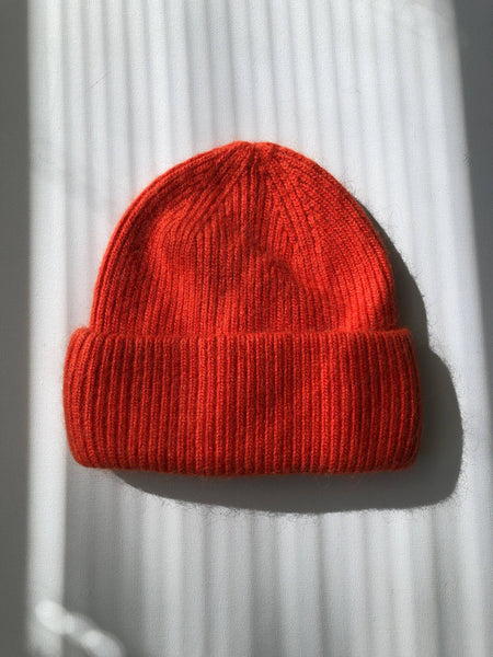 2024 ROYAL ANGORA WOOL BEANIE - crystal brights: Crystal red