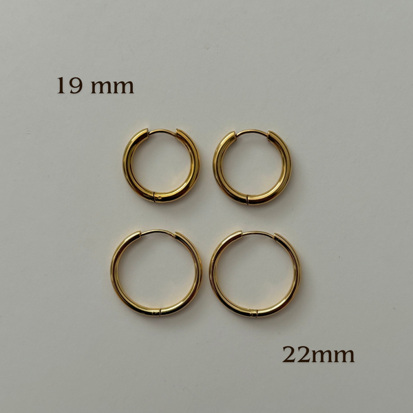 Minimal Hoops 2.0-22mm: Silver