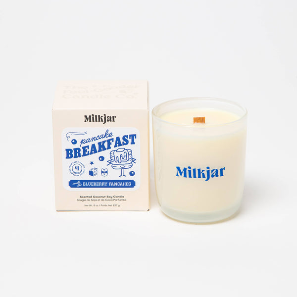 Pancake Breakfast - Butter, Syrup & Blueberry 8oz Soy Candle