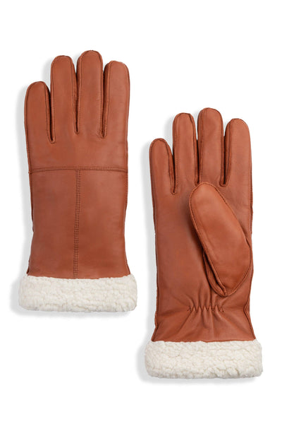 COLWOOD LEATHER GLOVES - Camel