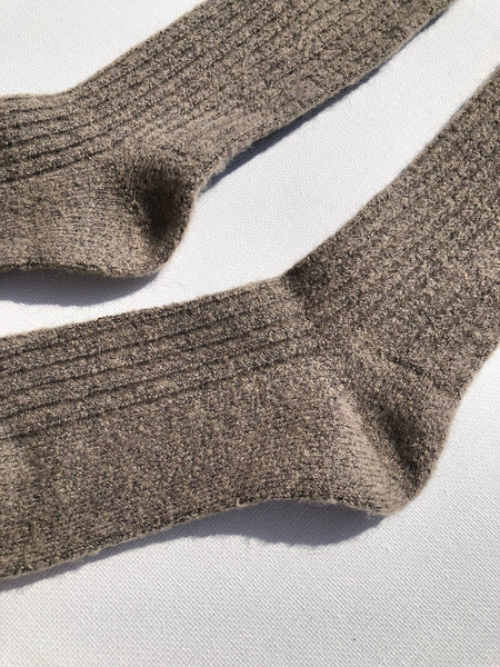 ALPACA CABIN SOCKS: Butter