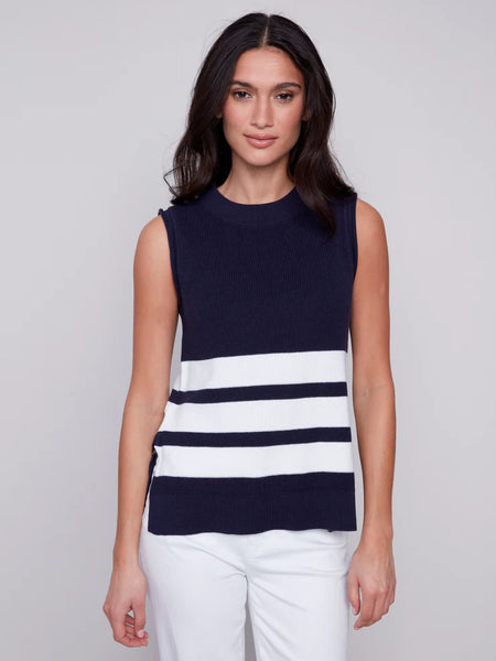 STRIPE SWEATER VEST