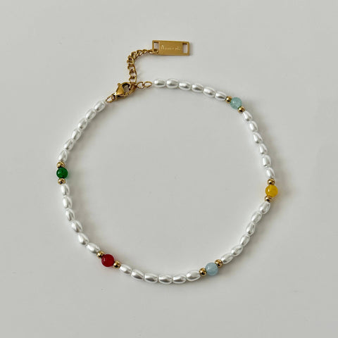 Perle Beaded Anklet