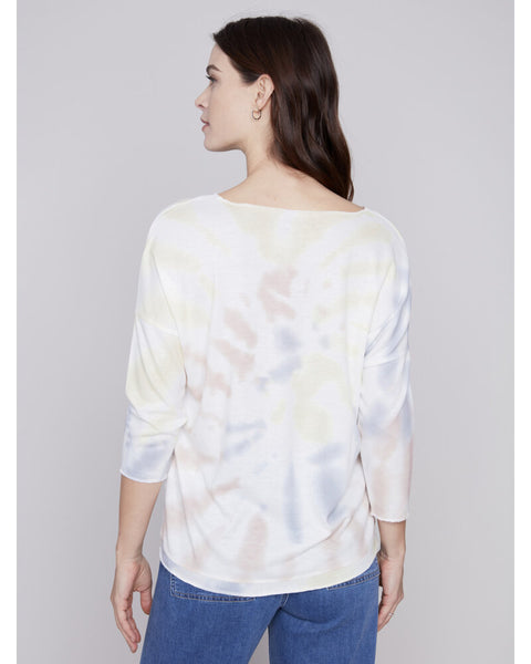 TIE DYE LONE SLEEVE TOP